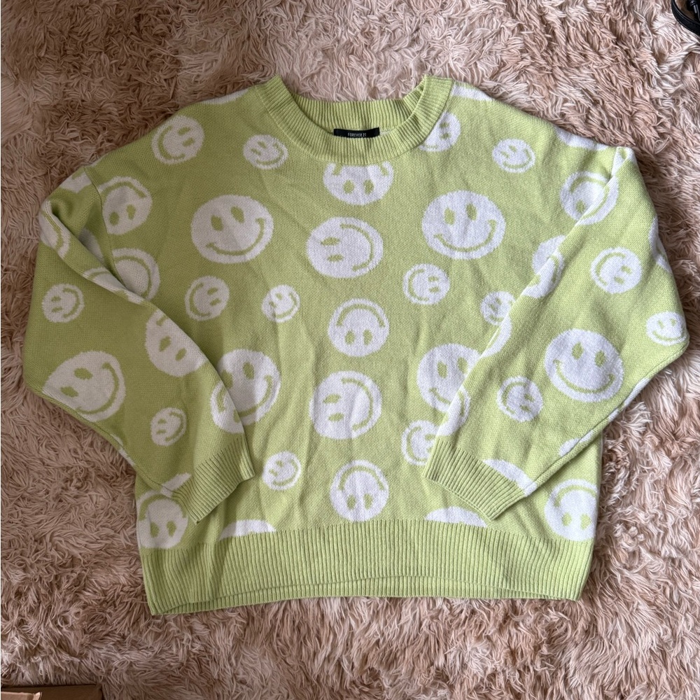 Forever 21 Light Green Knit Sweater